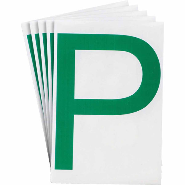 ToughStripe Green Number and Letter Labels