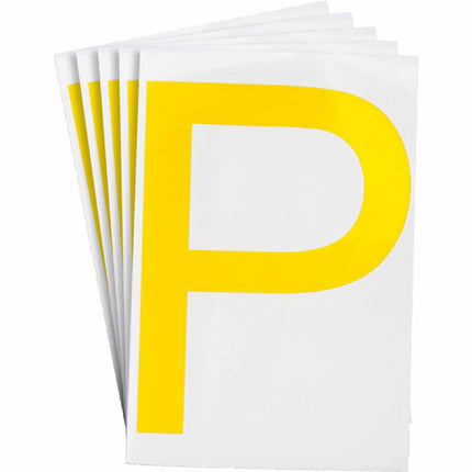 ToughStripe Yellow Number and Letter Labels