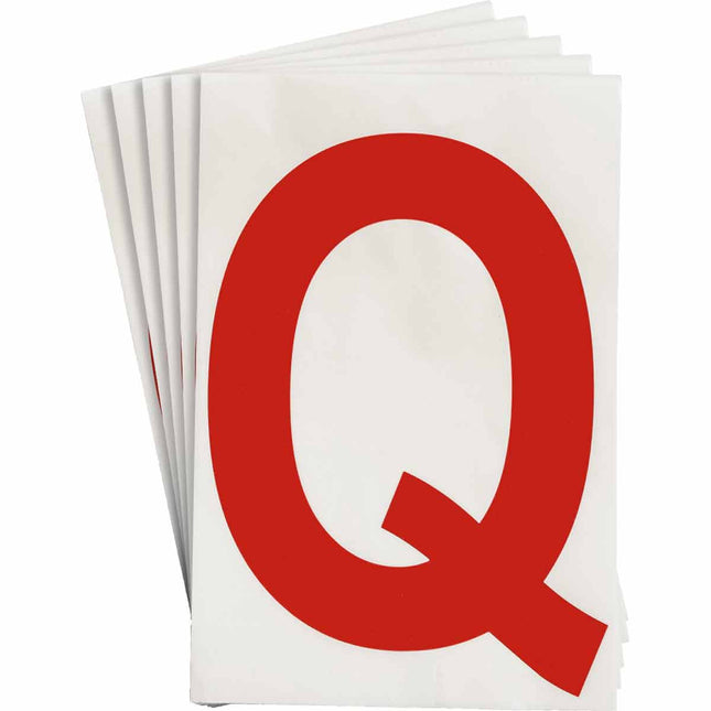 ToughStripe Red Number and Letter Labels