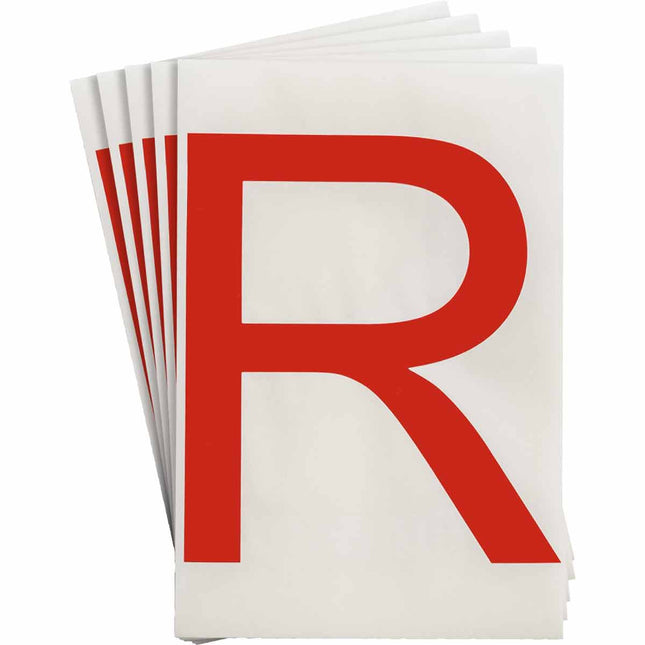 ToughStripe Red Number and Letter Labels