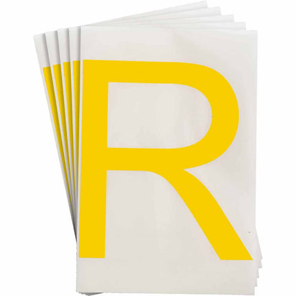 ToughStripe Yellow Number and Letter Labels