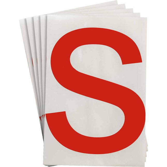 ToughStripe Red Number and Letter Labels