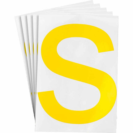 ToughStripe Yellow Number and Letter Labels