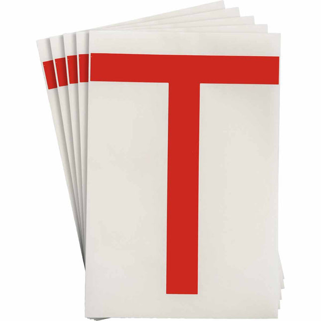 ToughStripe Red Number and Letter Labels