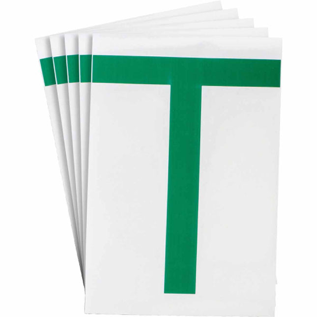ToughStripe Green Number and Letter Labels
