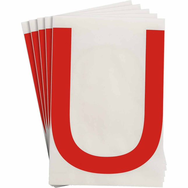 ToughStripe Red Number and Letter Labels