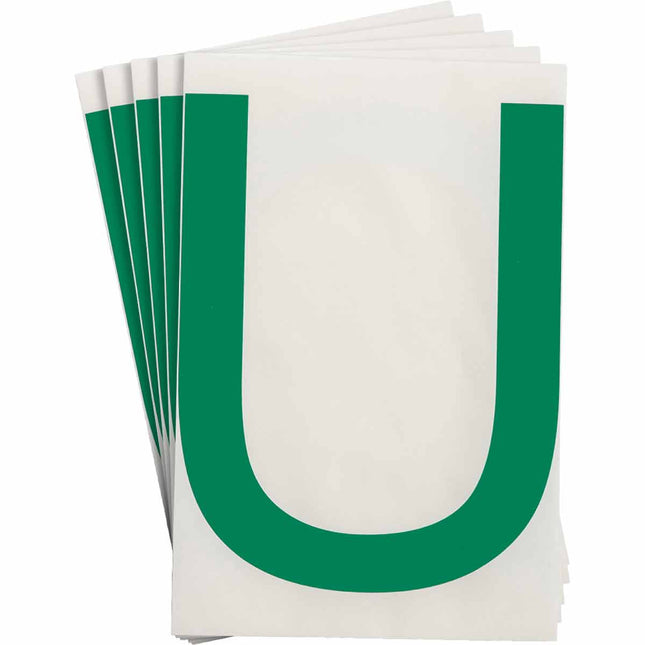 ToughStripe Green Number and Letter Labels