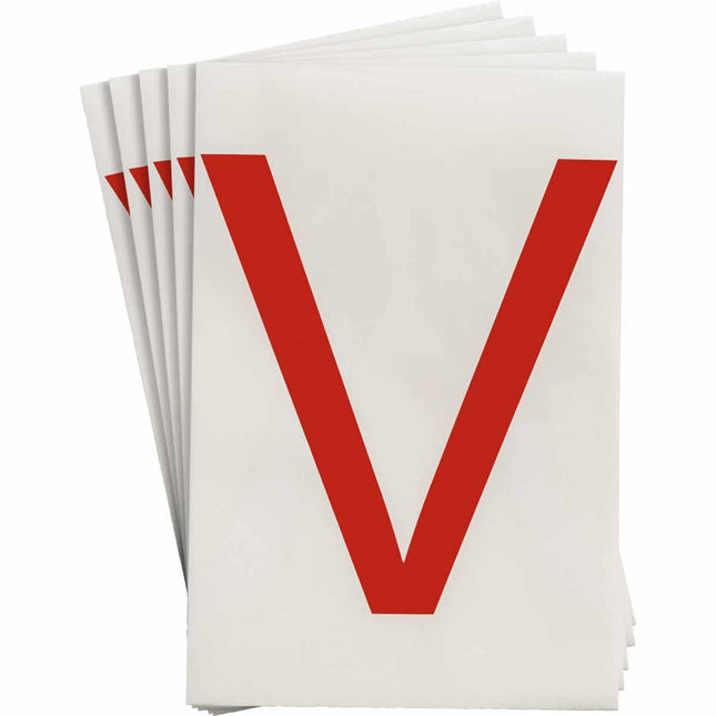ToughStripe Red Number and Letter Labels