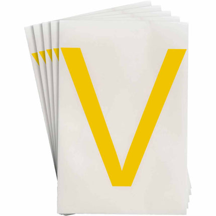 ToughStripe Yellow Number and Letter Labels