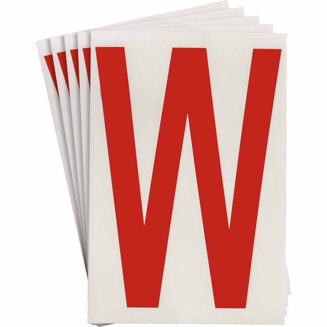 ToughStripe Red Number and Letter Labels
