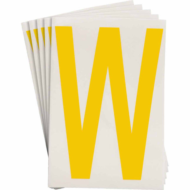 ToughStripe Yellow Number and Letter Labels