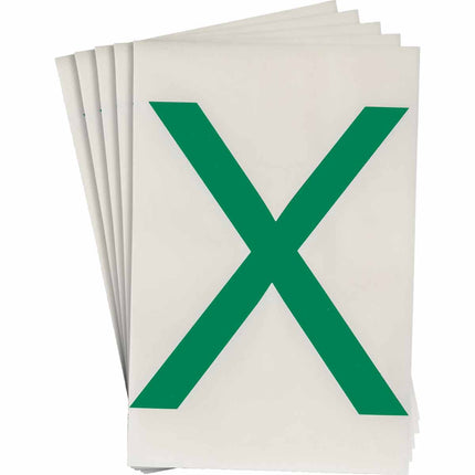 ToughStripe Green Number and Letter Labels