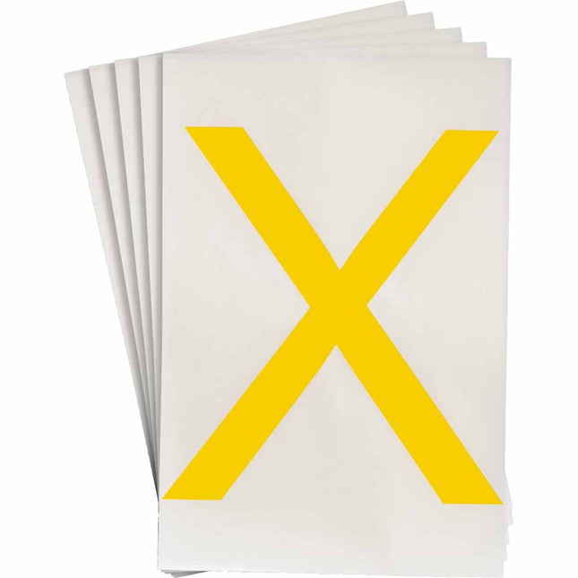 ToughStripe Yellow Number and Letter Labels
