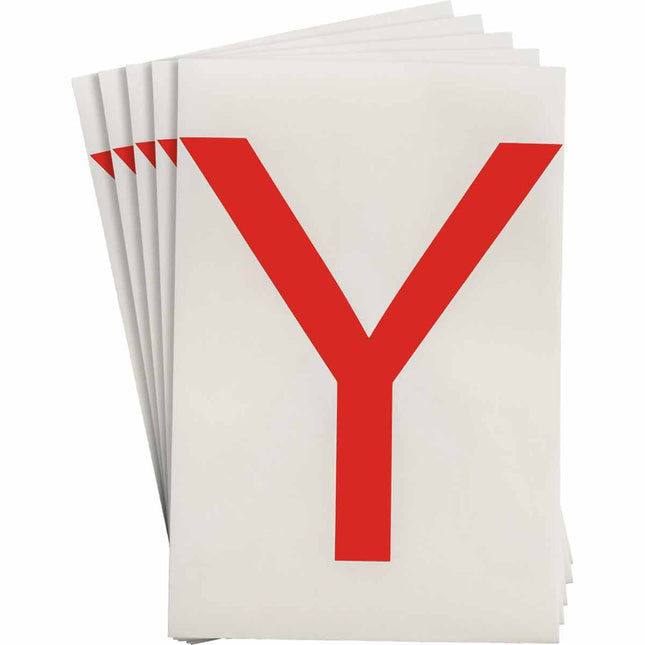 ToughStripe Red Number and Letter Labels