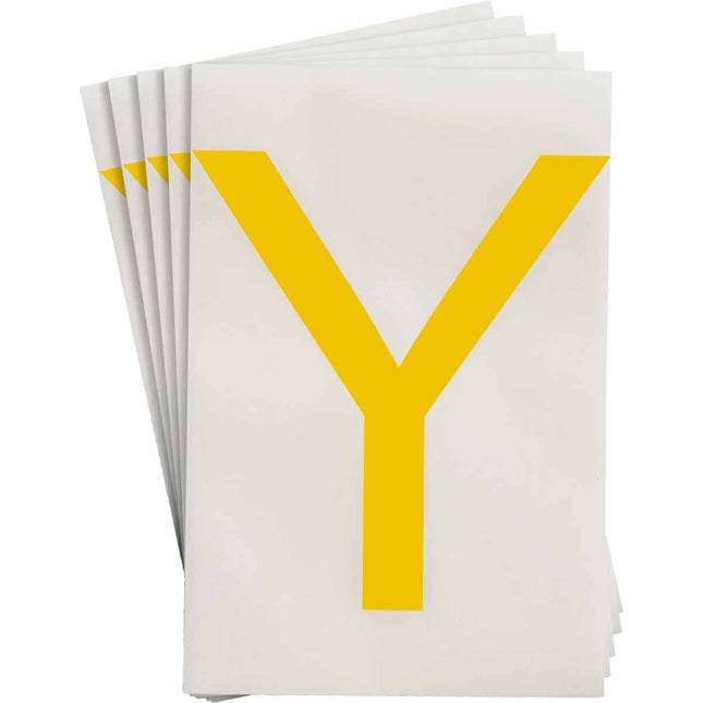 ToughStripe Yellow Number and Letter Labels