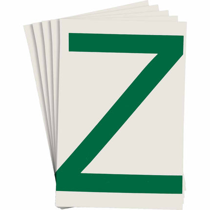 ToughStripe Green Number and Letter Labels