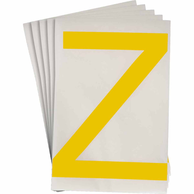 ToughStripe Yellow Number and Letter Labels