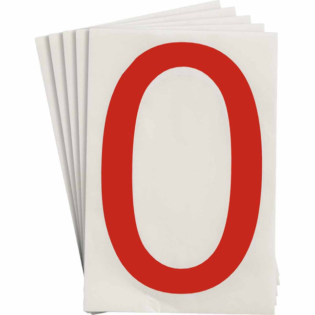 ToughStripe Red Number and Letter Labels