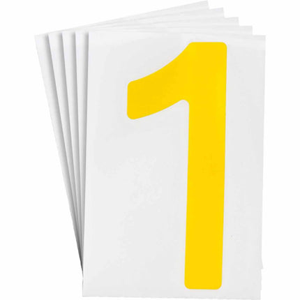 ToughStripe Yellow Number and Letter Labels