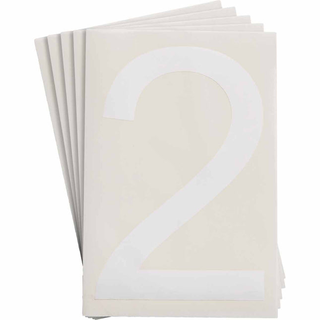 ToughStripe White Number and Letter Labels