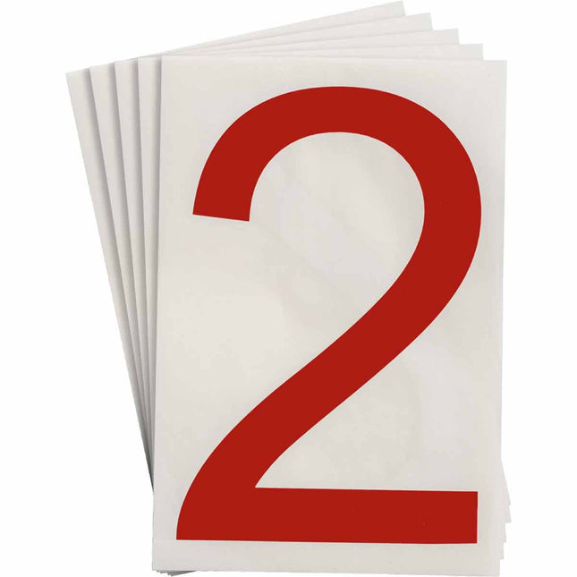 ToughStripe Red Number and Letter Labels