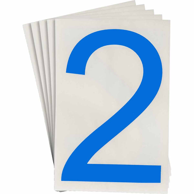 ToughStripe Blue Number and Letter  Labels
