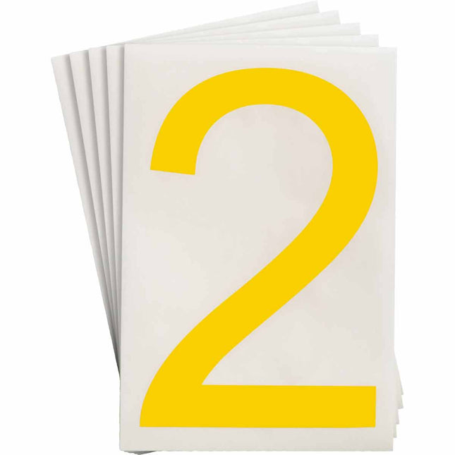 ToughStripe Yellow Number and Letter Labels