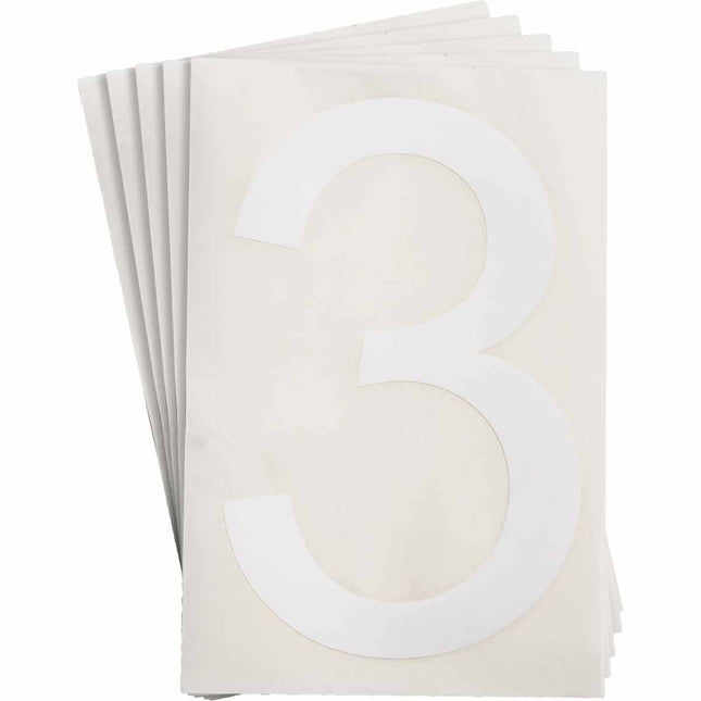 ToughStripe White Number and Letter Labels