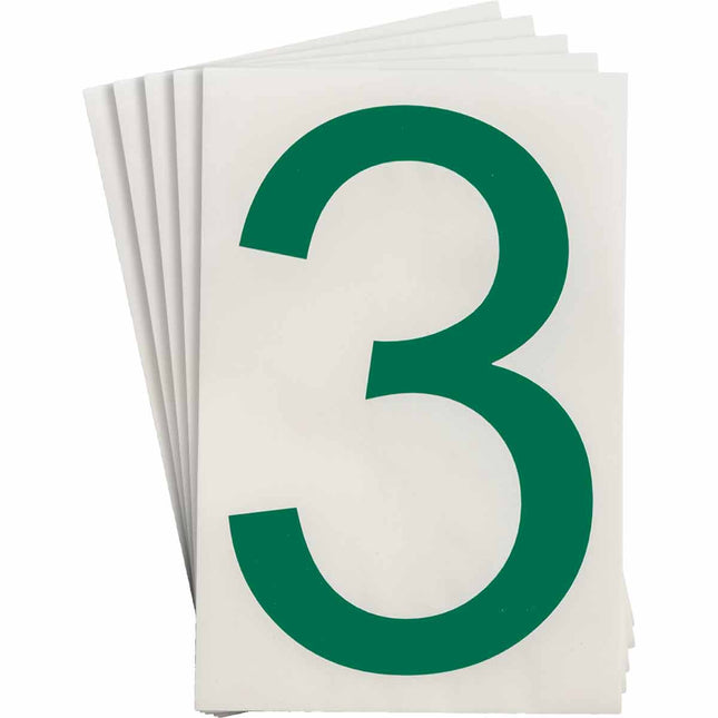 ToughStripe Green Number and Letter Labels