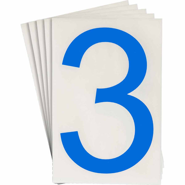 ToughStripe Blue Number and Letter  Labels