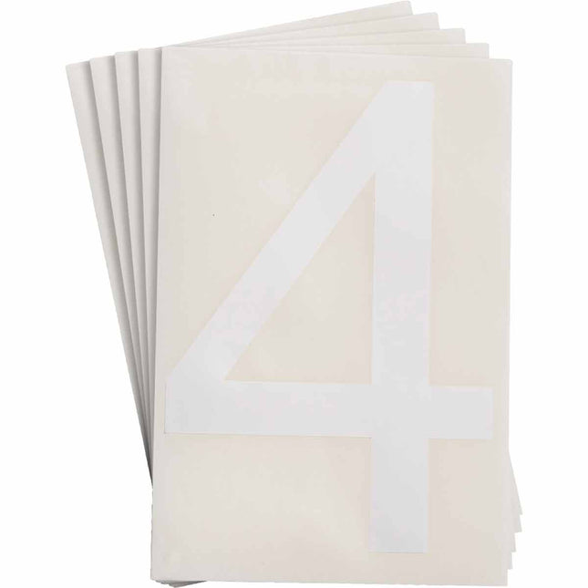 ToughStripe White Number and Letter Labels