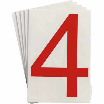 ToughStripe Red Number and Letter Labels