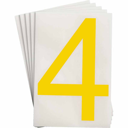 ToughStripe Yellow Number and Letter Labels