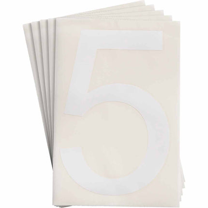 ToughStripe White Number and Letter Labels