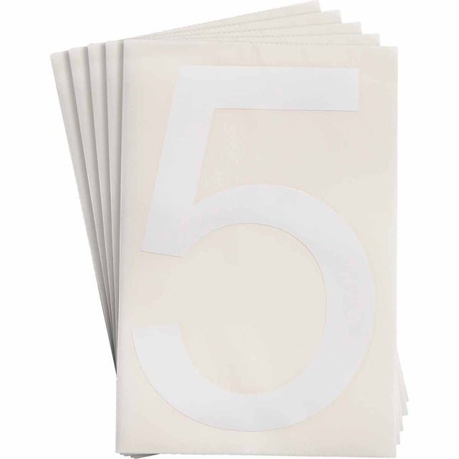 ToughStripe White Number and Letter Labels