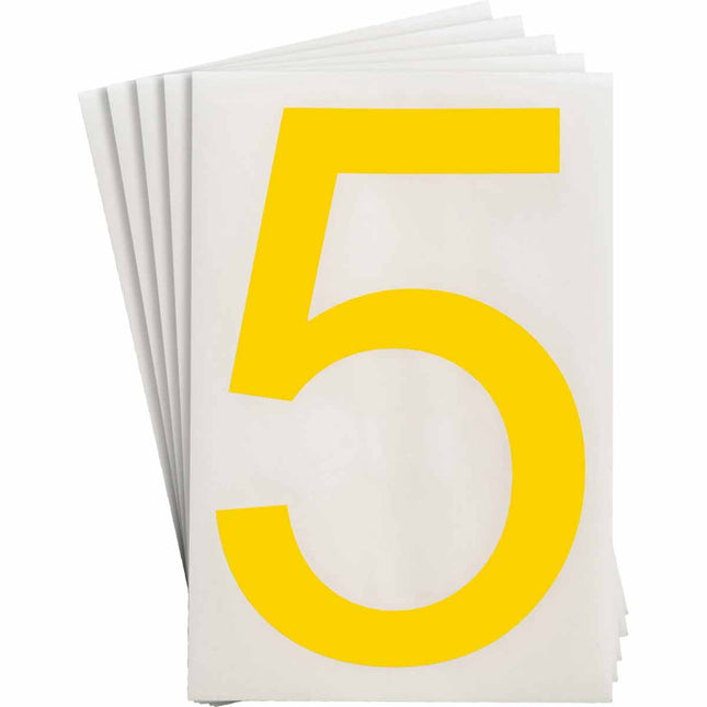 ToughStripe Yellow Number and Letter Labels