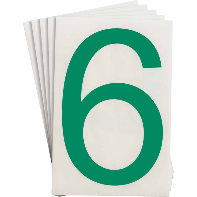 ToughStripe Green Number and Letter Labels