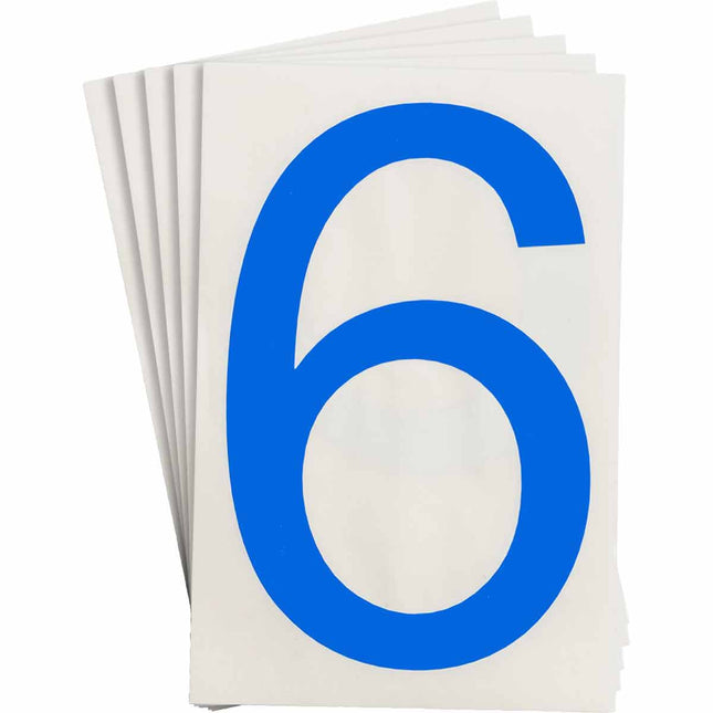 ToughStripe Blue Number and Letter  Labels