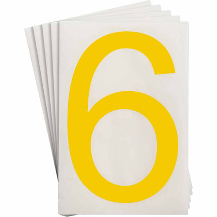 ToughStripe Yellow Number and Letter Labels