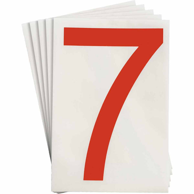 ToughStripe Red Number and Letter Labels