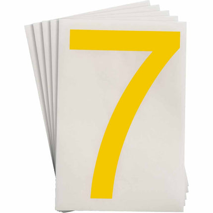 ToughStripe Yellow Number and Letter Labels