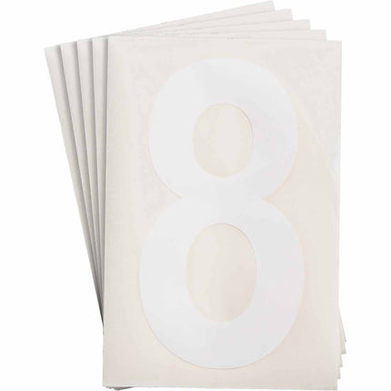 ToughStripe White Number and Letter Labels