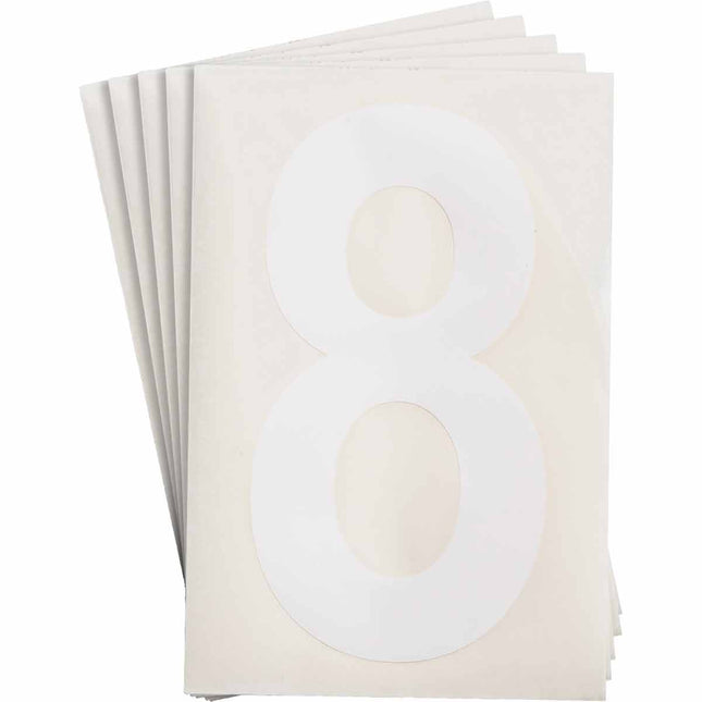 ToughStripe White Number and Letter Labels