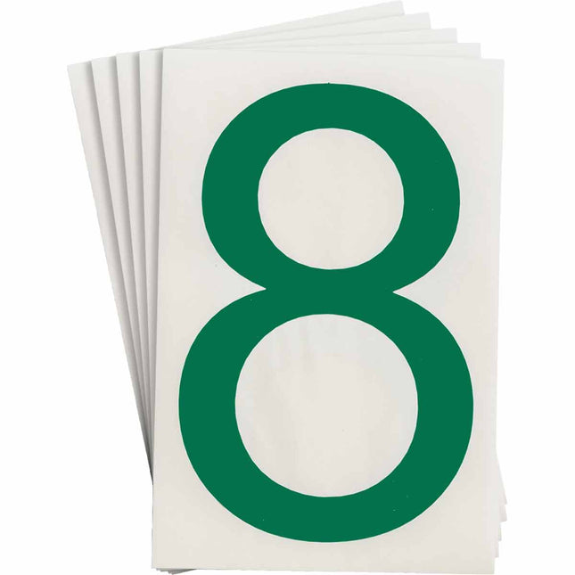 ToughStripe Green Number and Letter Labels