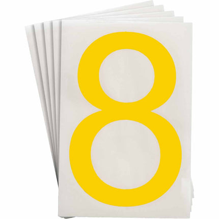 ToughStripe Yellow Number and Letter Labels