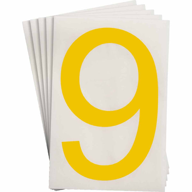 ToughStripe Yellow Number and Letter Labels