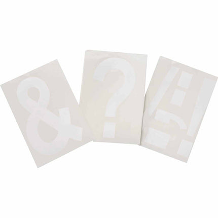 ToughStripe White Number and Letter Labels