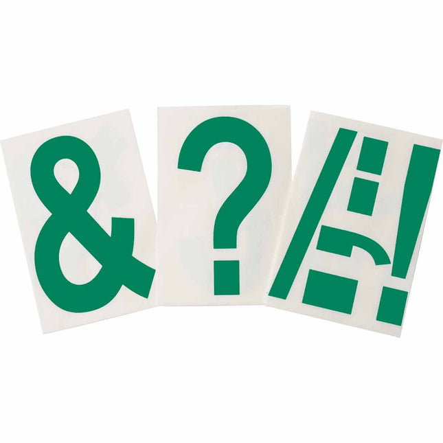 ToughStripe Green Number and Letter Labels