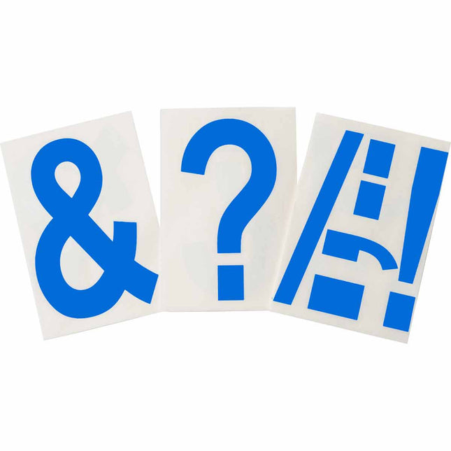 ToughStripe Blue Number and Letter  Labels