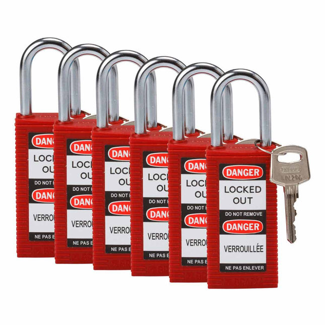 Long Body Nylon Lockout Padlocks